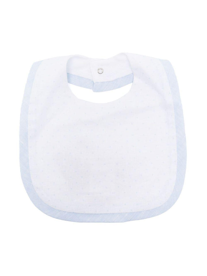 Bavaglino bianco/azzurro neonato