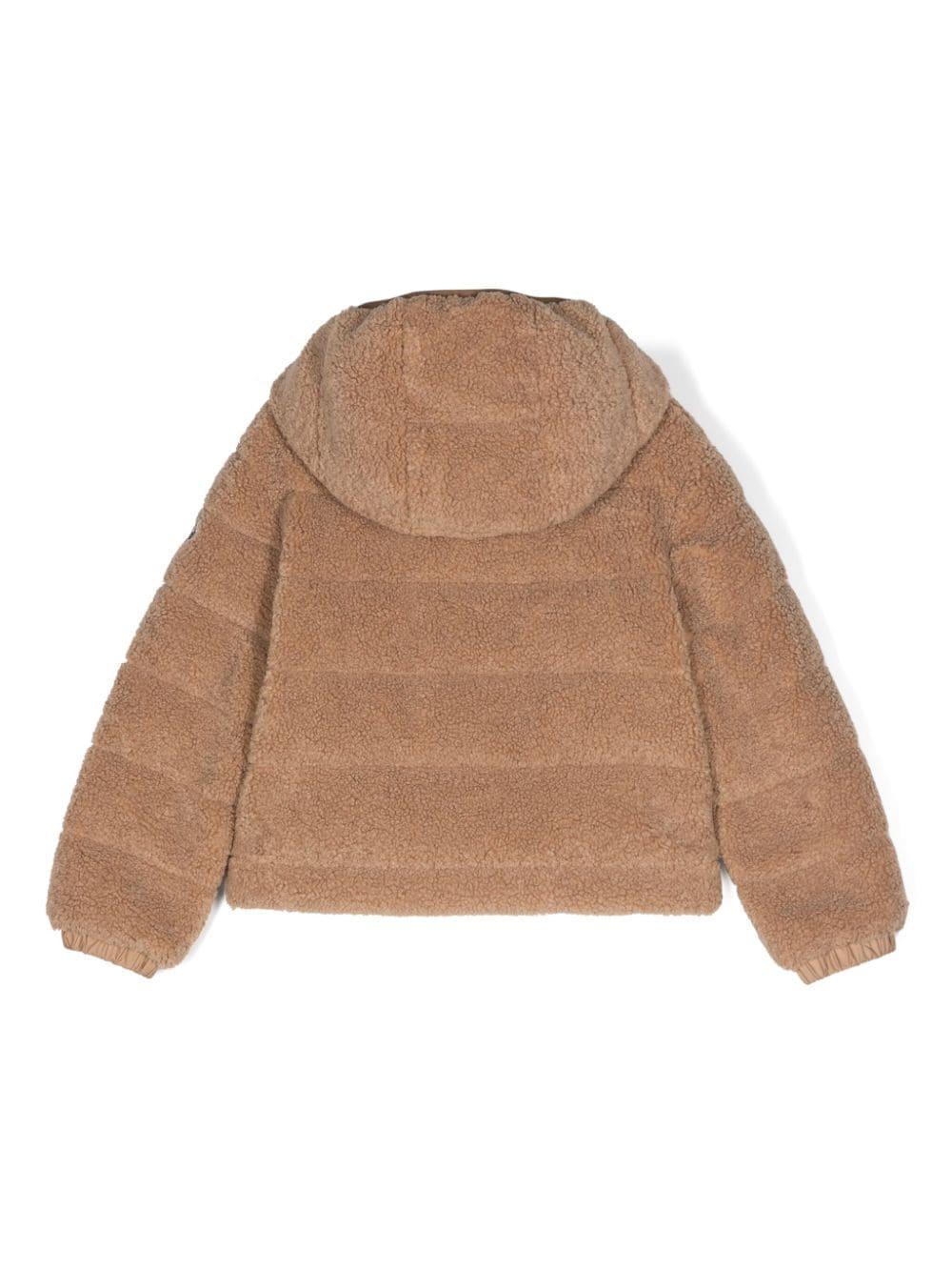 Piumino beige bambina 1A000385977H 22B Moncler Kids 
