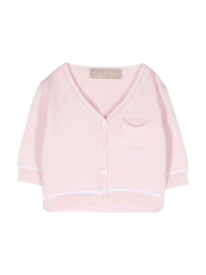 Cardigan rosa neonato