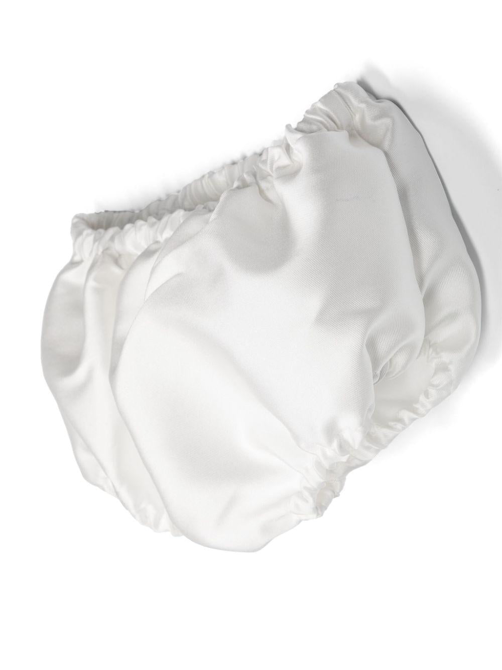 Abito bianco/rosa neonata