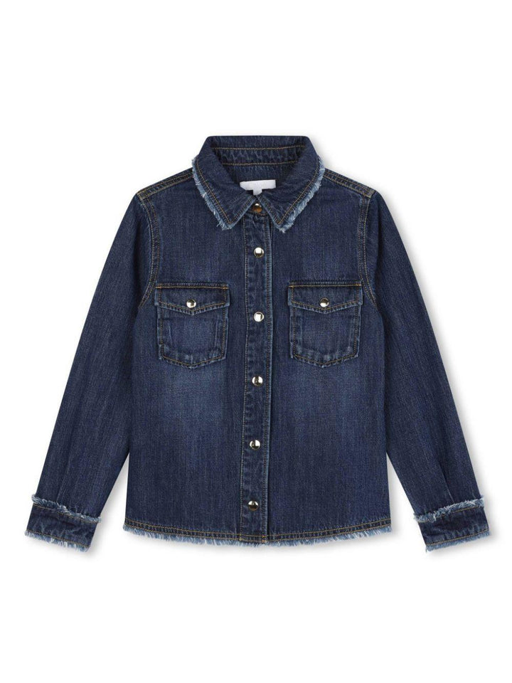 Camicia denim bambina