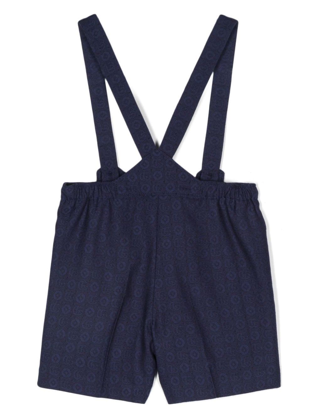 Salopette blu neonato unisex