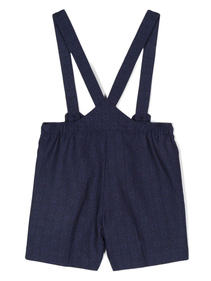 Salopette blu neonato unisex