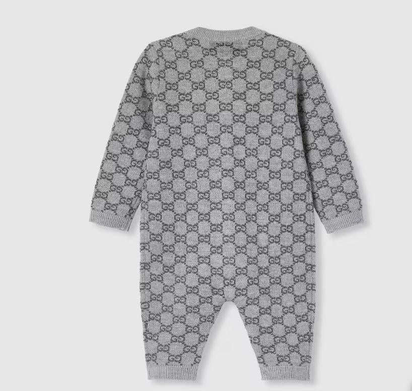 tutina grigia neonato 834343XKEZP 1018 GUCCI KIDS 