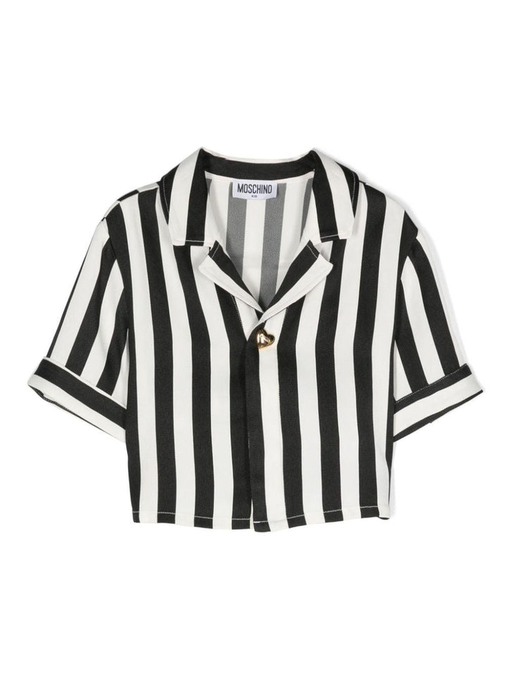Blusa bianca/nera bambina