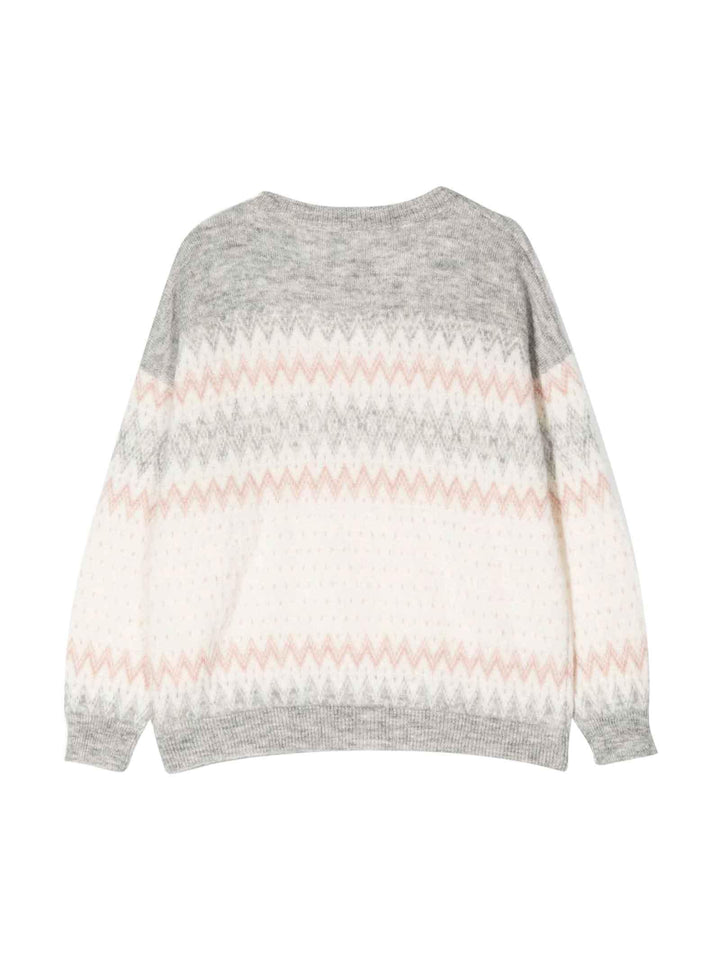 Maglione bianco bambina