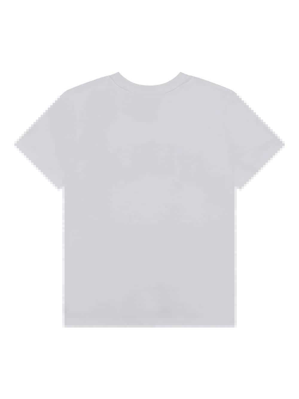 T-shirt bianca bambino con stampa nera<BR/> H25460 10P Givenchy Kids 