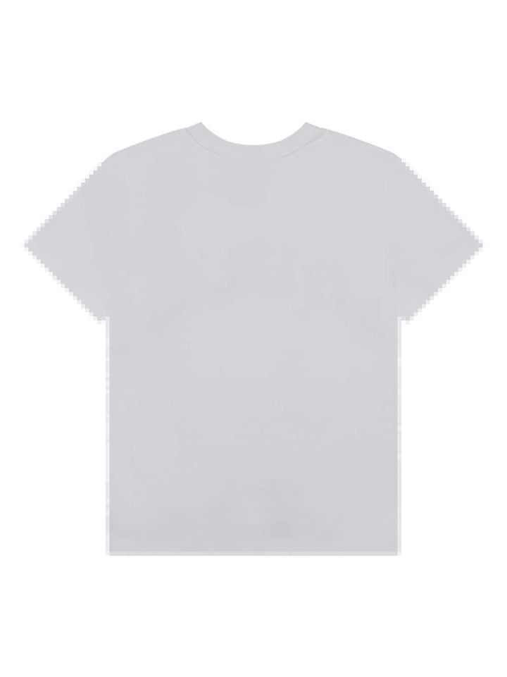 T-shirt bianca bambino con stampa nera<BR/> H25460 10P Givenchy Kids 