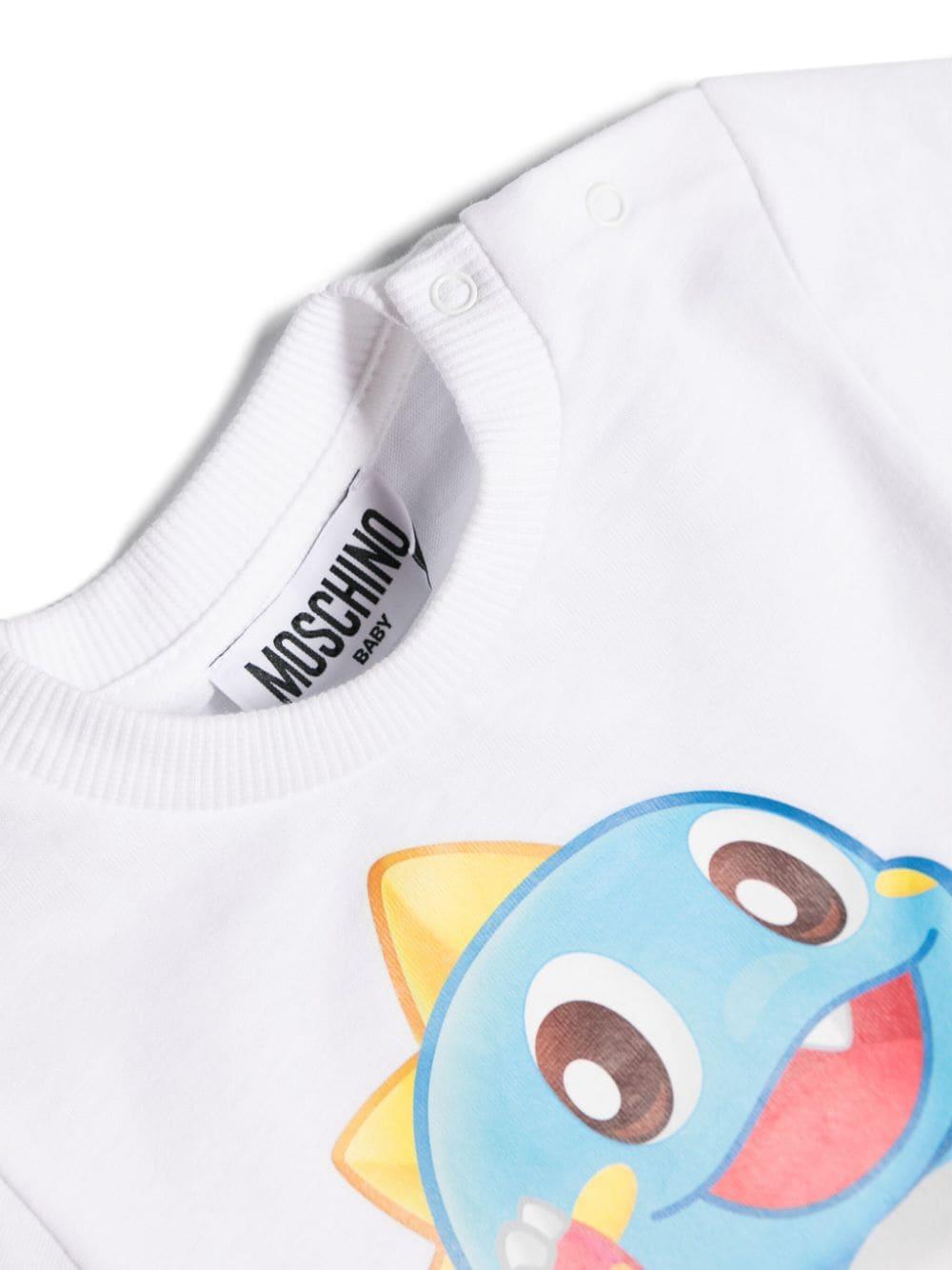 t-shirt bianca neonato