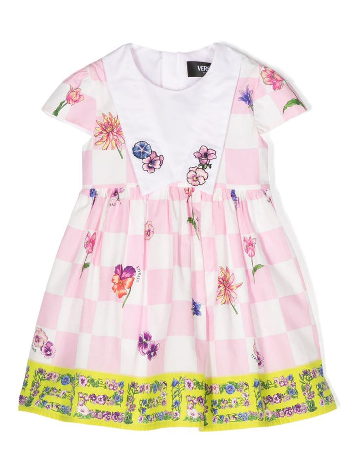 Abito rosa/multicolore neonata
