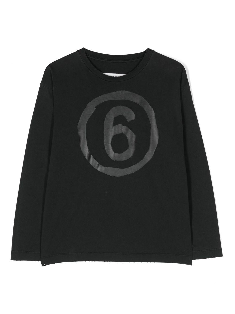 Pantaloni sportivi con stampa<BR/><BR/> M60438MM01F M6900 MM6 KIDS 