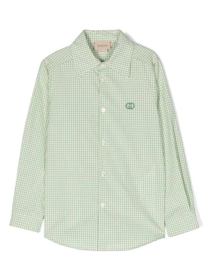 Camicia verde bambino
