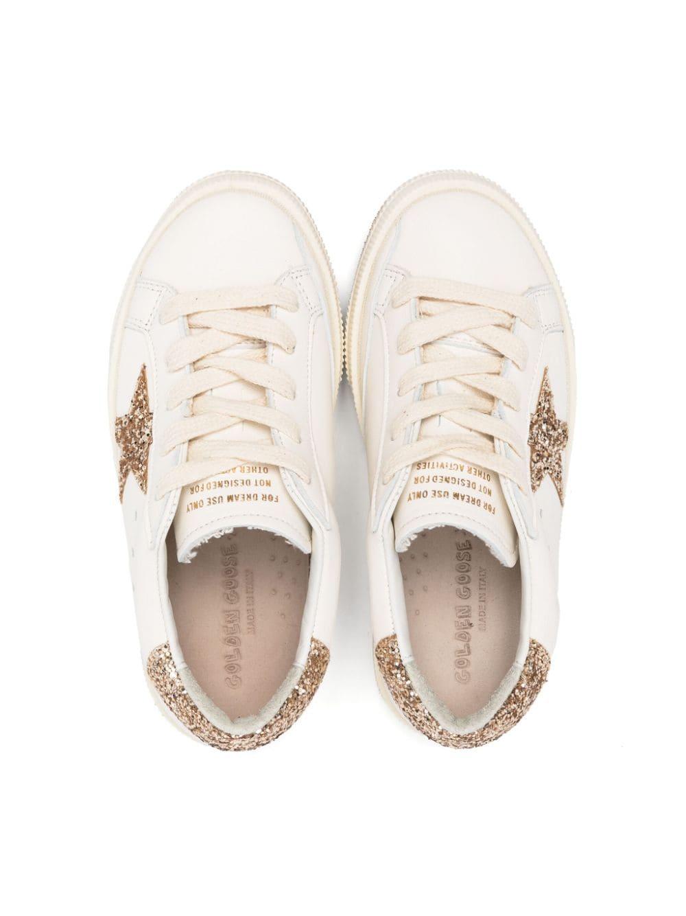 Sneakers bambino bianco crema GYF00112F005323 10272 GOLDEN GOOSE 