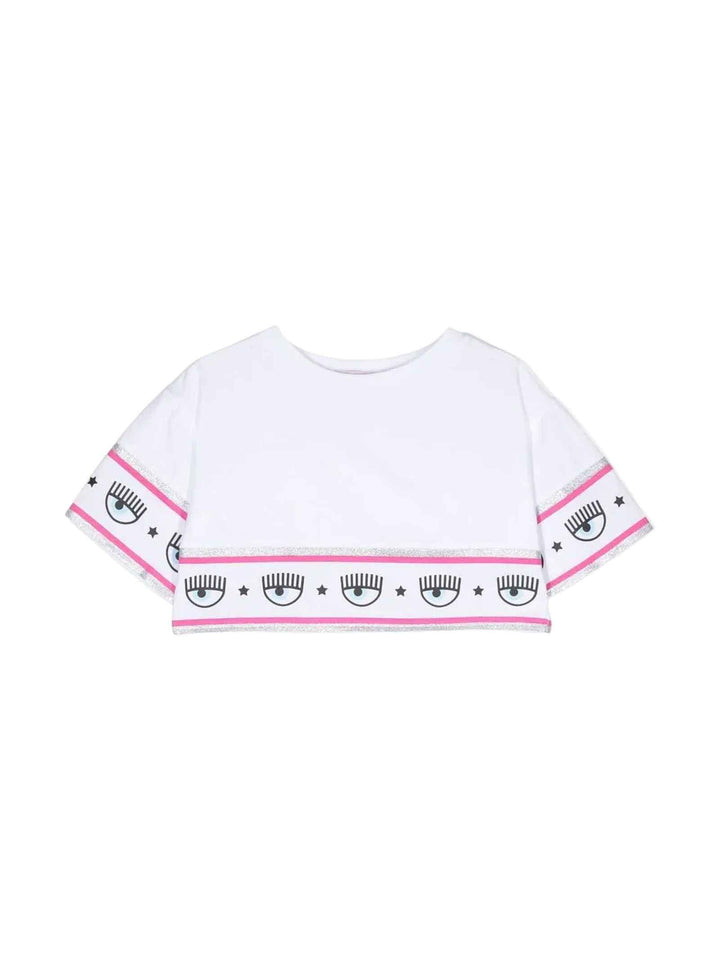T-shirt bianca bambina
