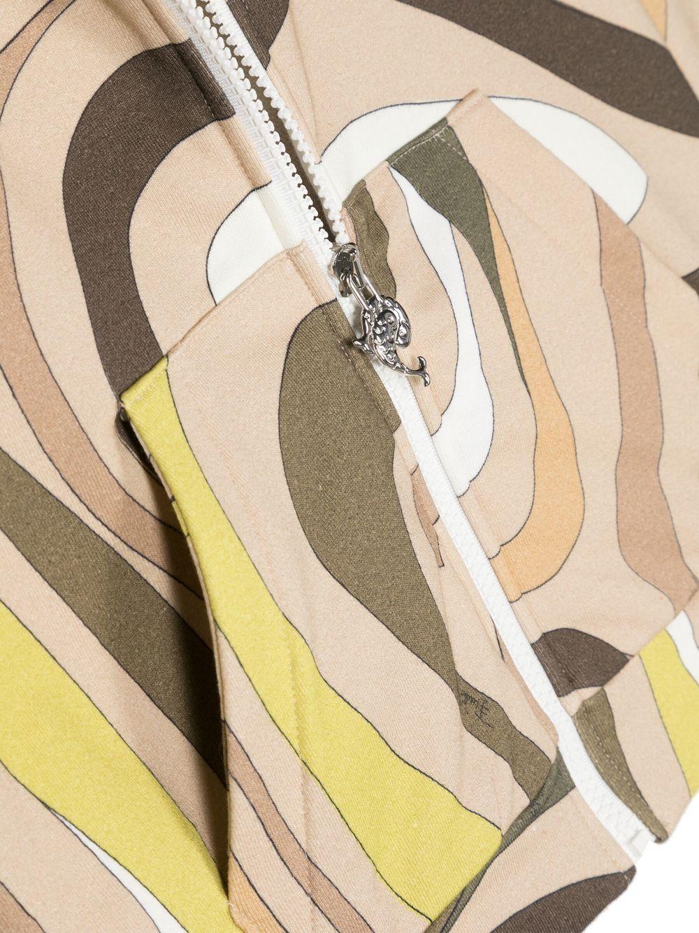 Felpa verde/multicolor bambino