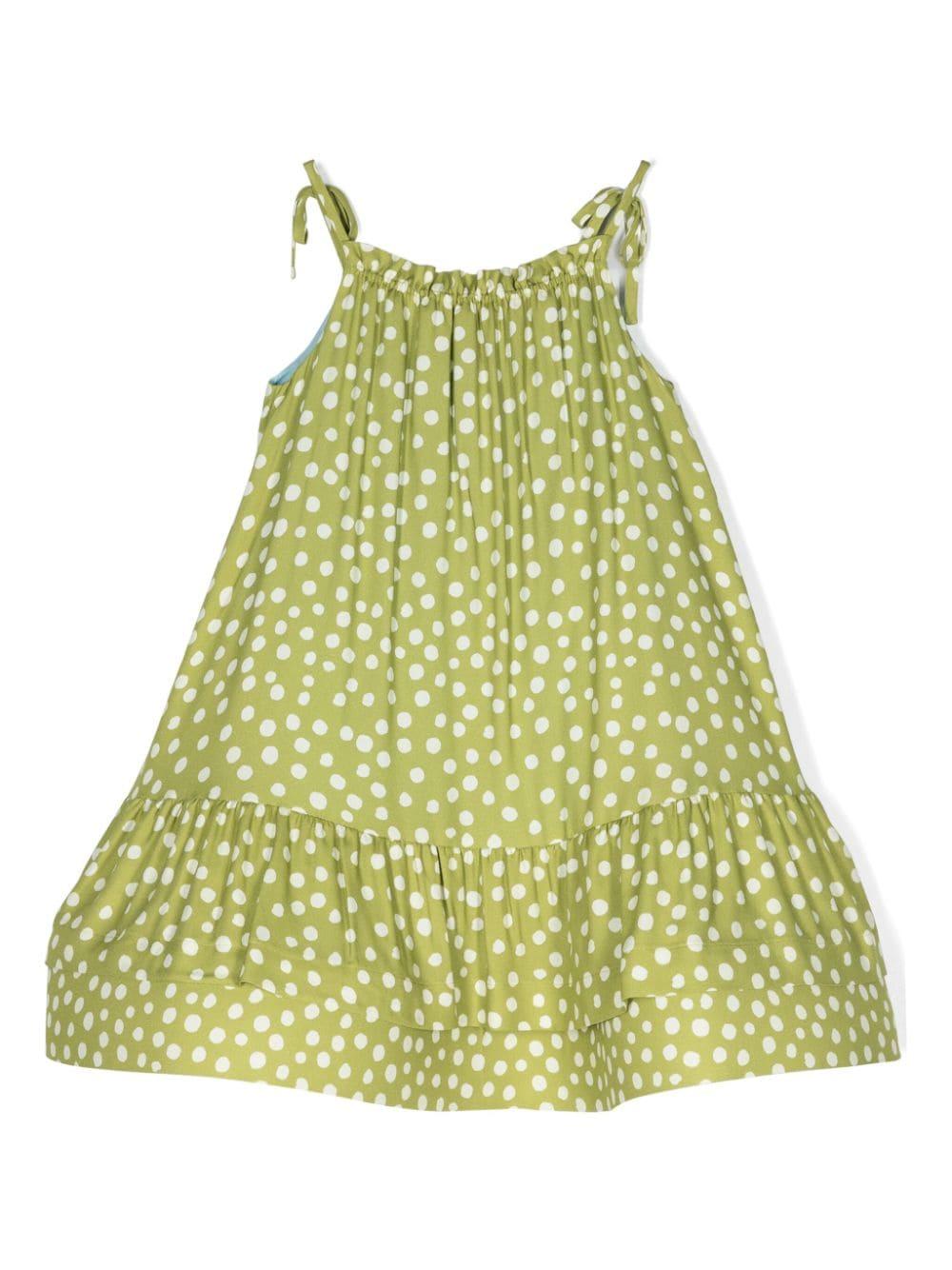 Abito verde  bambina