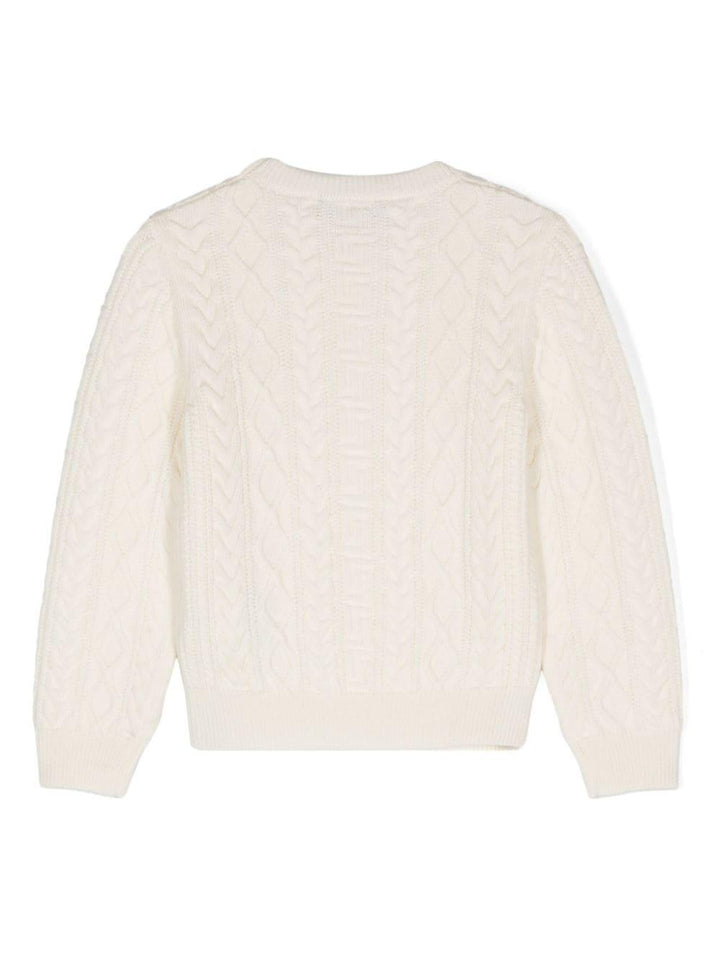 Maglione bianco avorio unisex