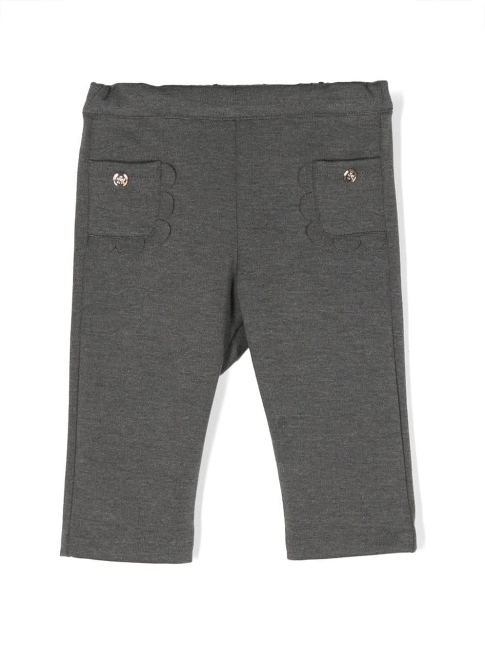 Leggins grigi neonata TX22041 22 TARTINE & CHOCOLAT 