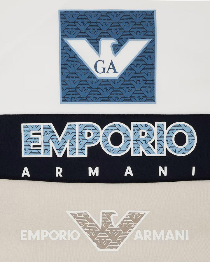 set t-shirts bambino EB000320AF13913 M0014 EMPORIO ARMANI KIDS 