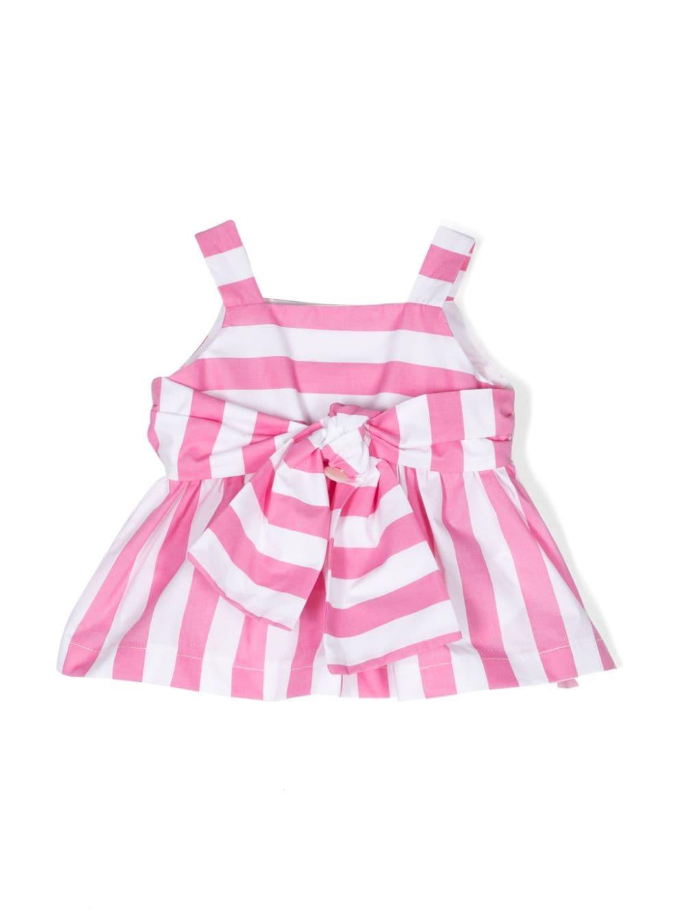 Blusa neonata bianca/rosa