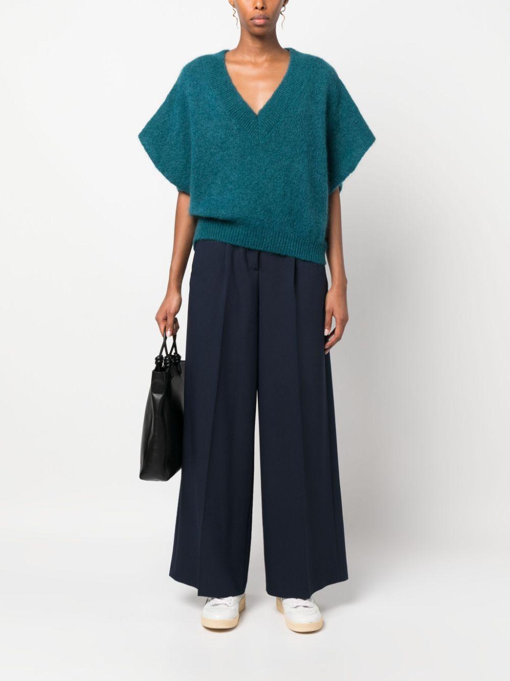 Gilet verde foglia di tè donna