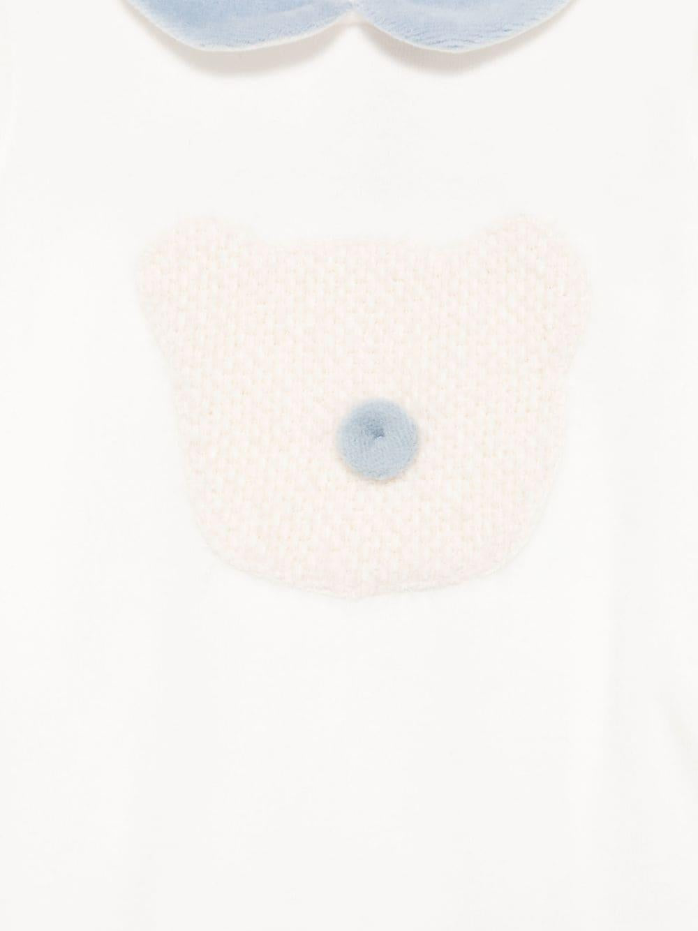 Tutina bianco/azzurro neonato