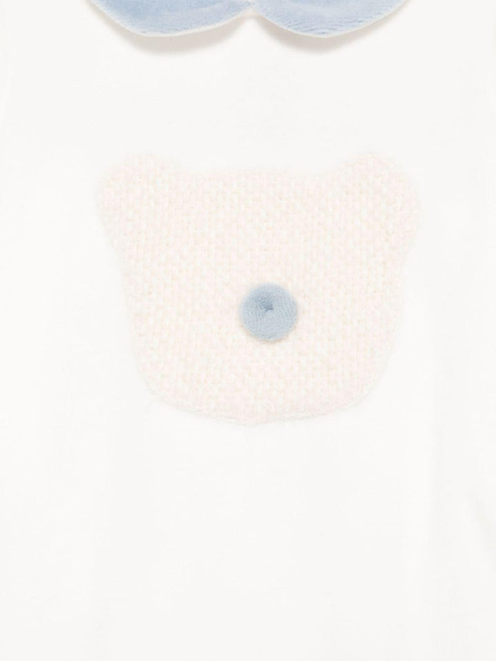 Tutina bianco/azzurro neonato