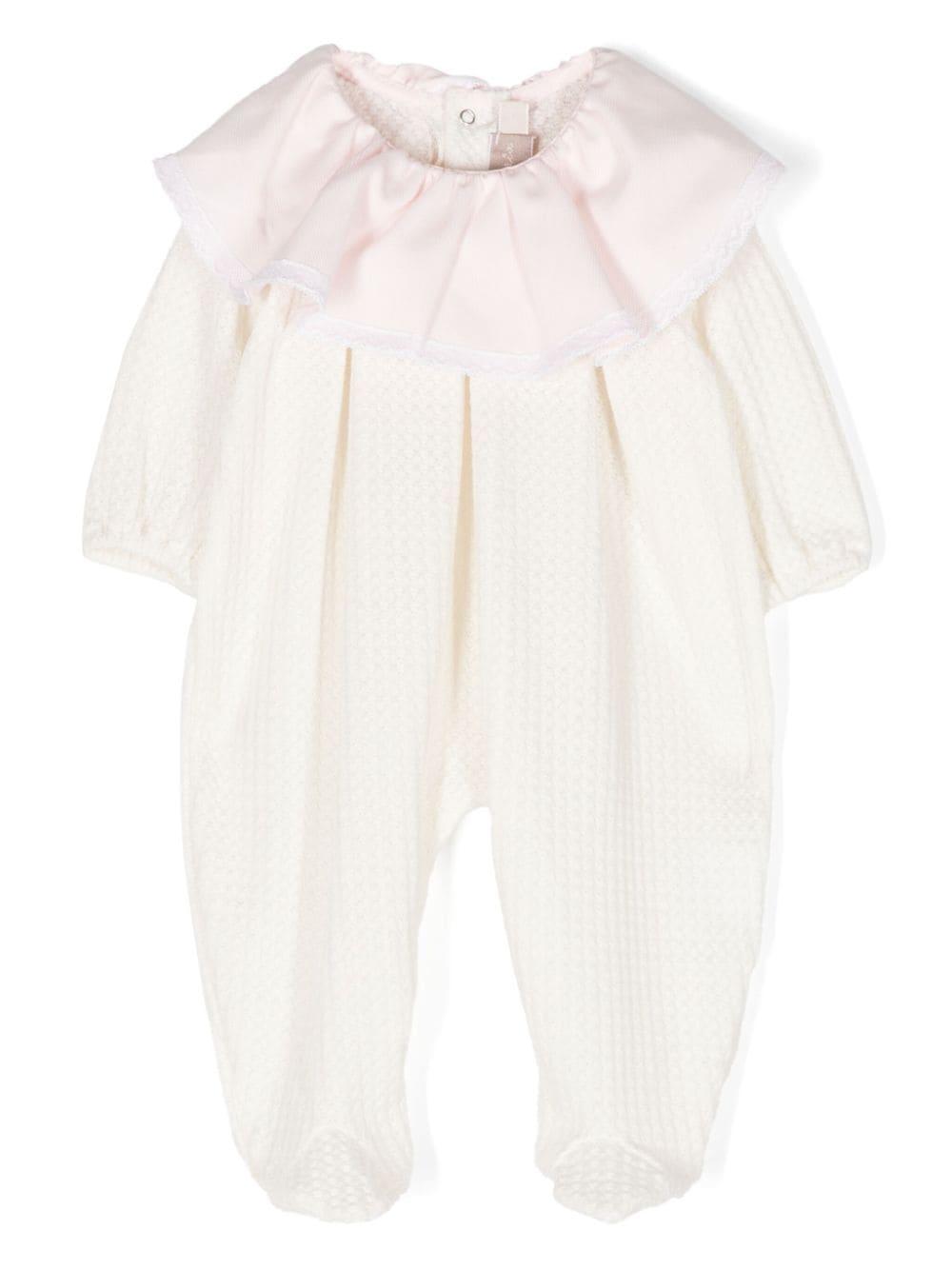Pigiama bianco/rosa neonata TBTT70P73 01 la stupenderia 