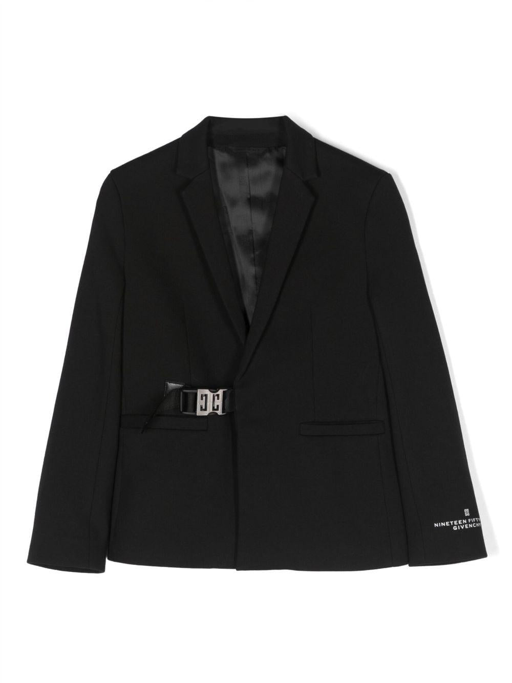 Blazer nero bambino con fibbia H26134 09B Givenchy Kids 