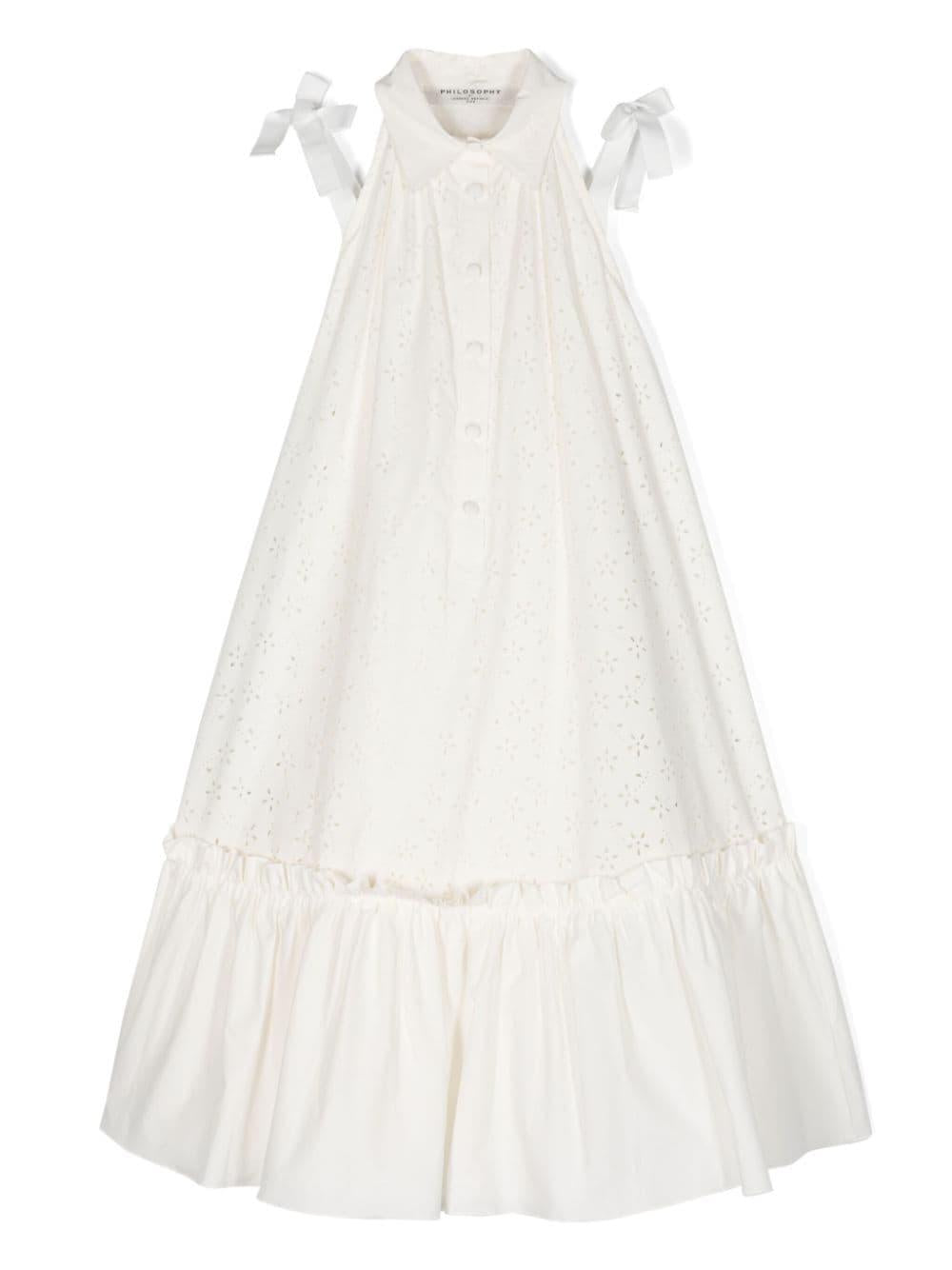 Abito bianco bambina PFAB027CE010A 0000 PHILOSOPHY KIDS 