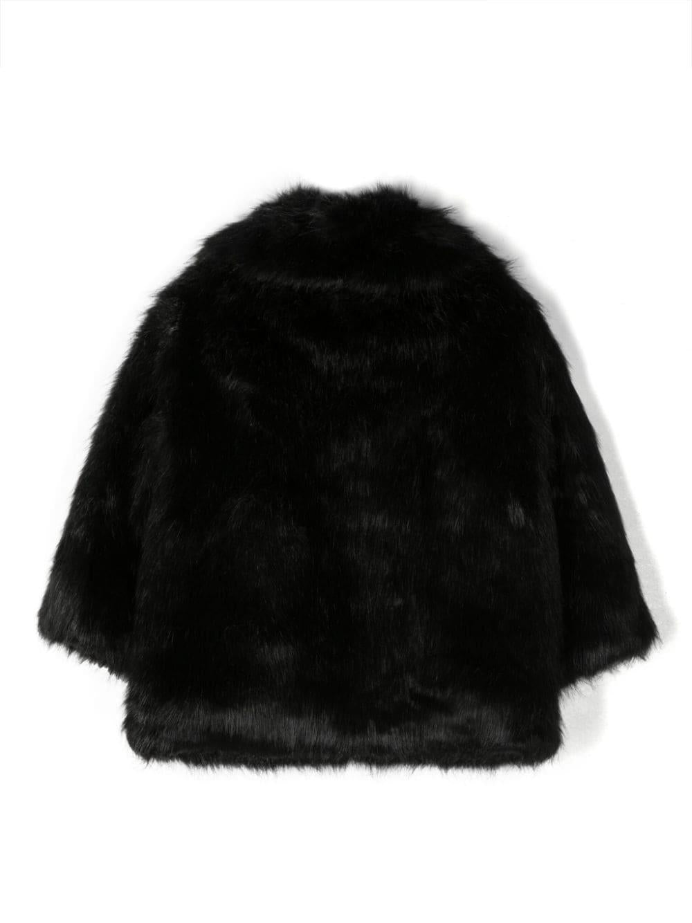 Pelliccia nera bambina