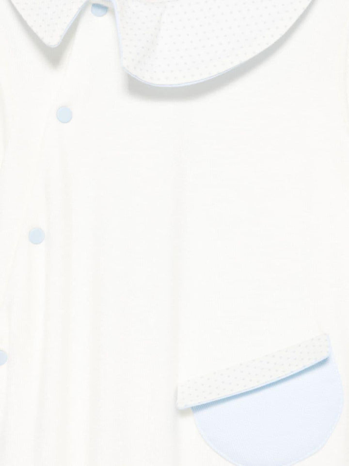 tutina bianco/celeste neonato