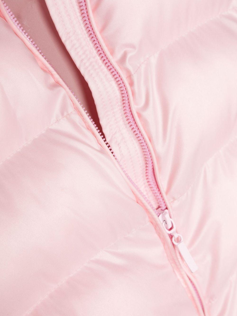 Piumino rosa bambina con cappuccio 17B1002040 091S Monnalisa kids 