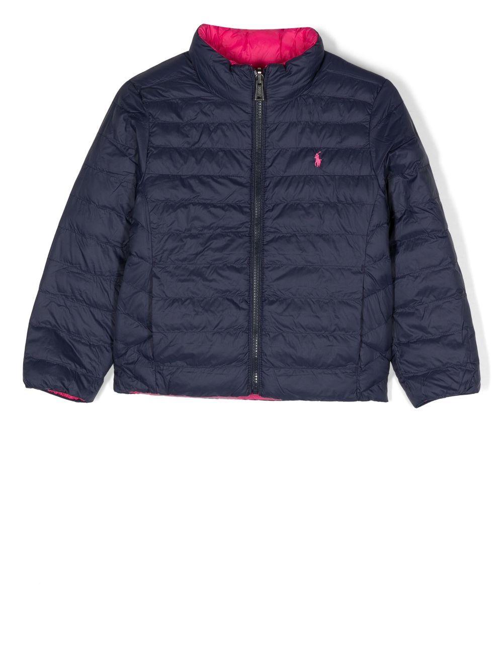 Piumino blu/fucsia bambino