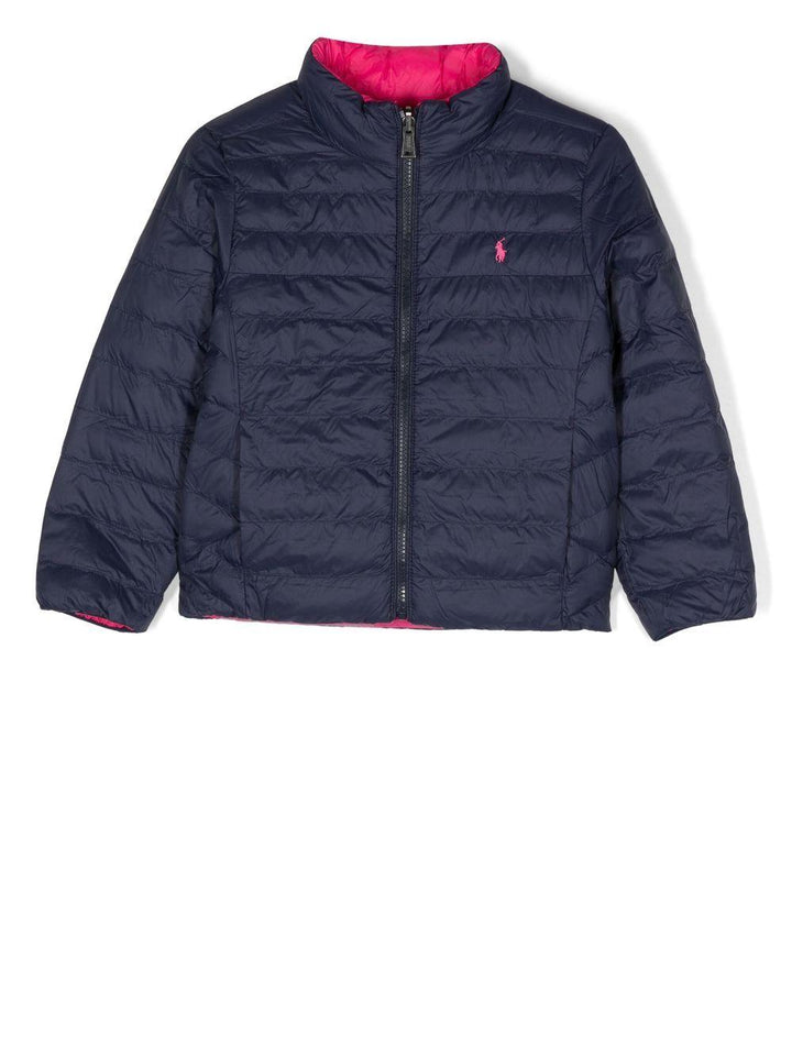 Piumino blu/fucsia bambino