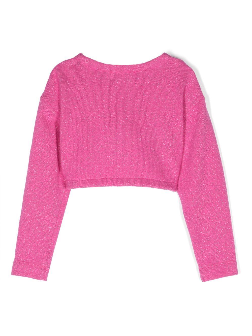 Cardigan fucsia  bambina