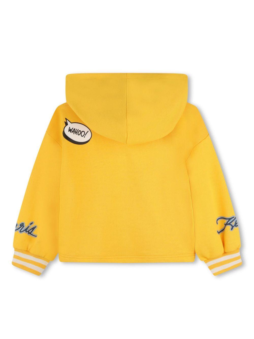 felpa gialla bambina K60240 536 KENZO KIDS 