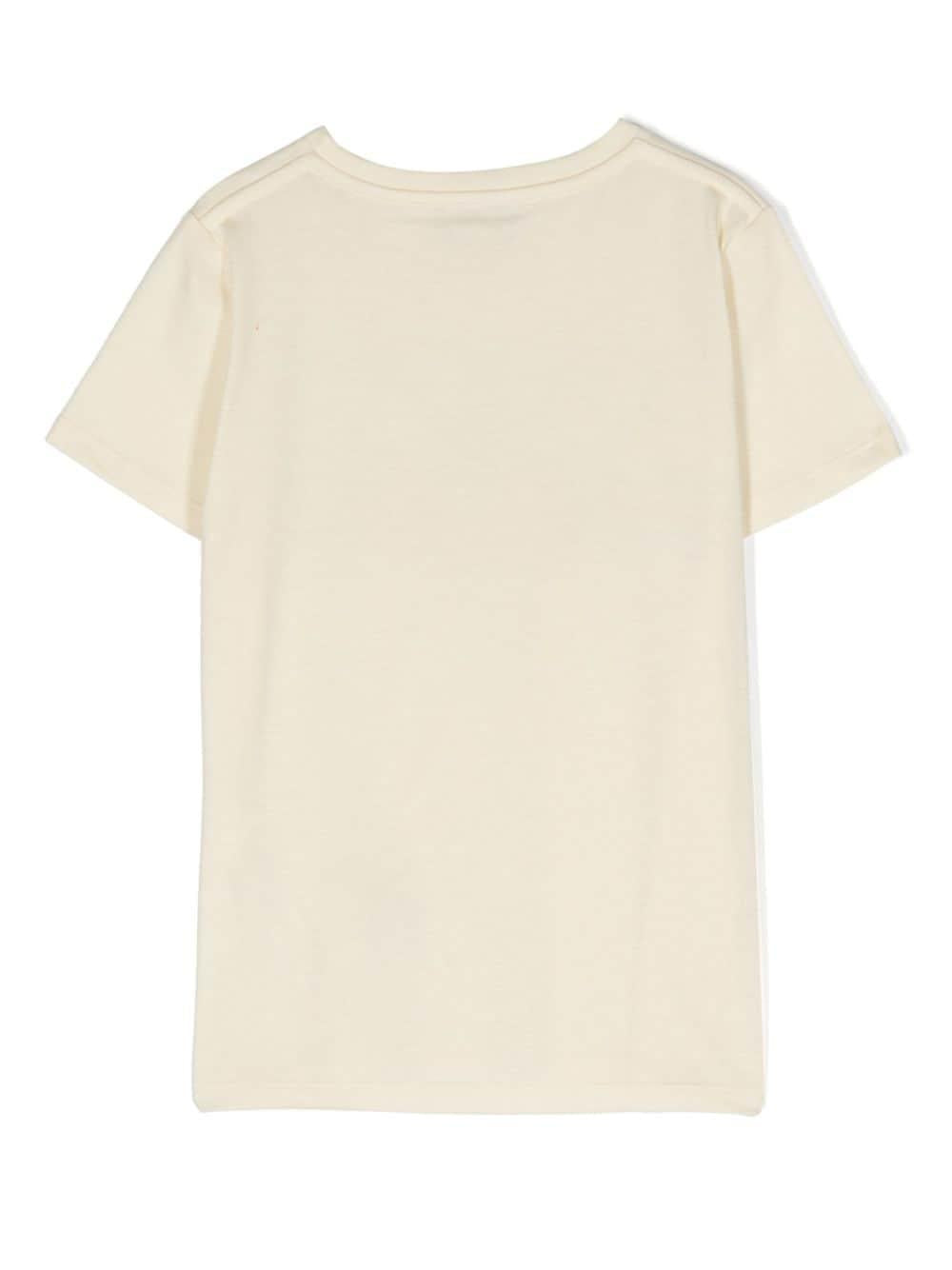T-shirt beige/multicolor bambina