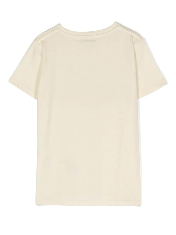 T-shirt beige/multicolor bambina