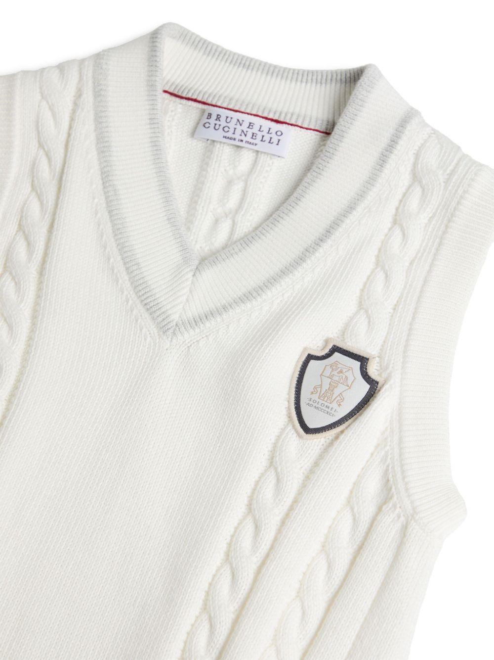 gilet bianco bambino