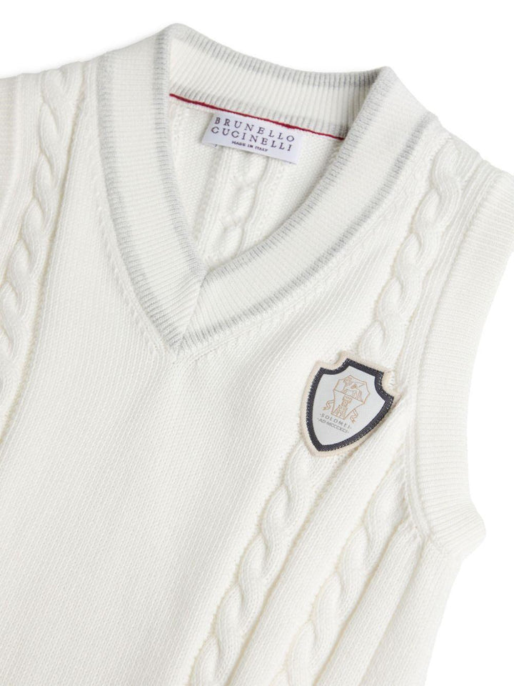 gilet bianco bambino
