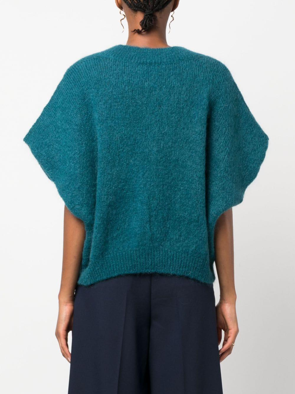Gilet verde foglia di tè donna