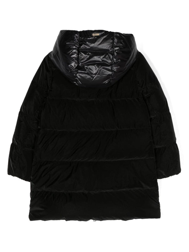 Piumino nero bambina