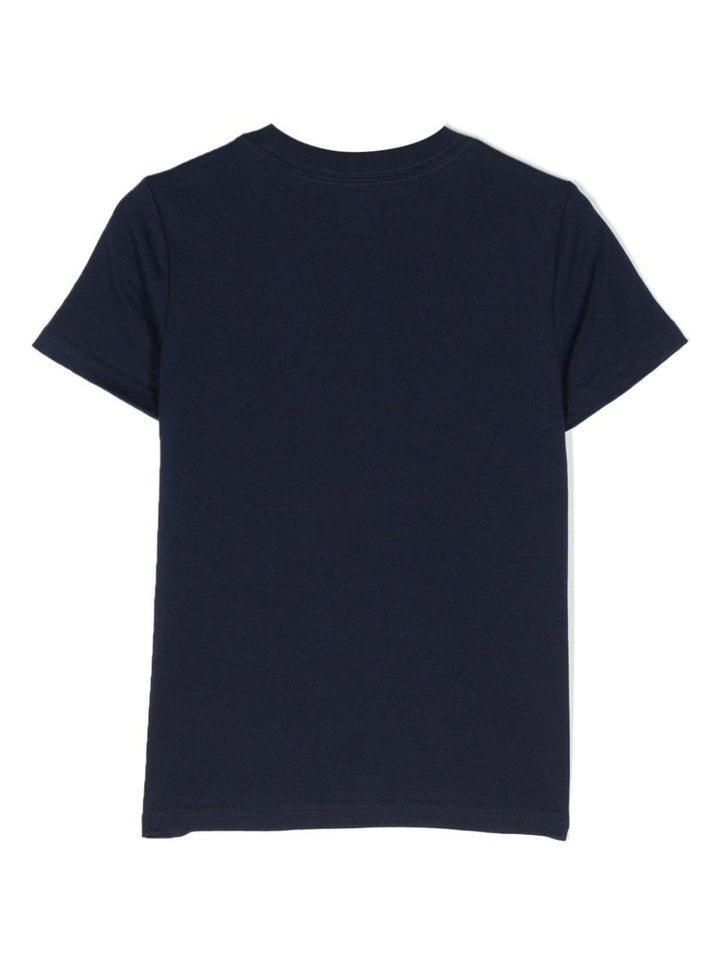 T-shirt blu bambino con stampa 322853828 024 RALPH LAUREN KIDS 