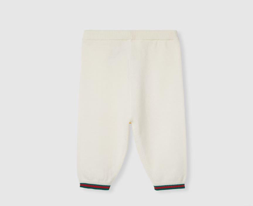 pantalone bianco neonato 825864XKEXM 9112 GUCCI KIDS 