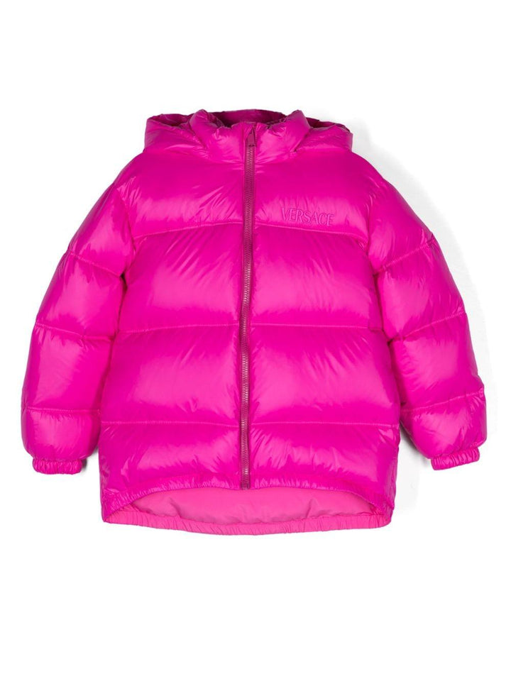Piumino fucsia bambina 10113661A07199 2P470 VERSACE 