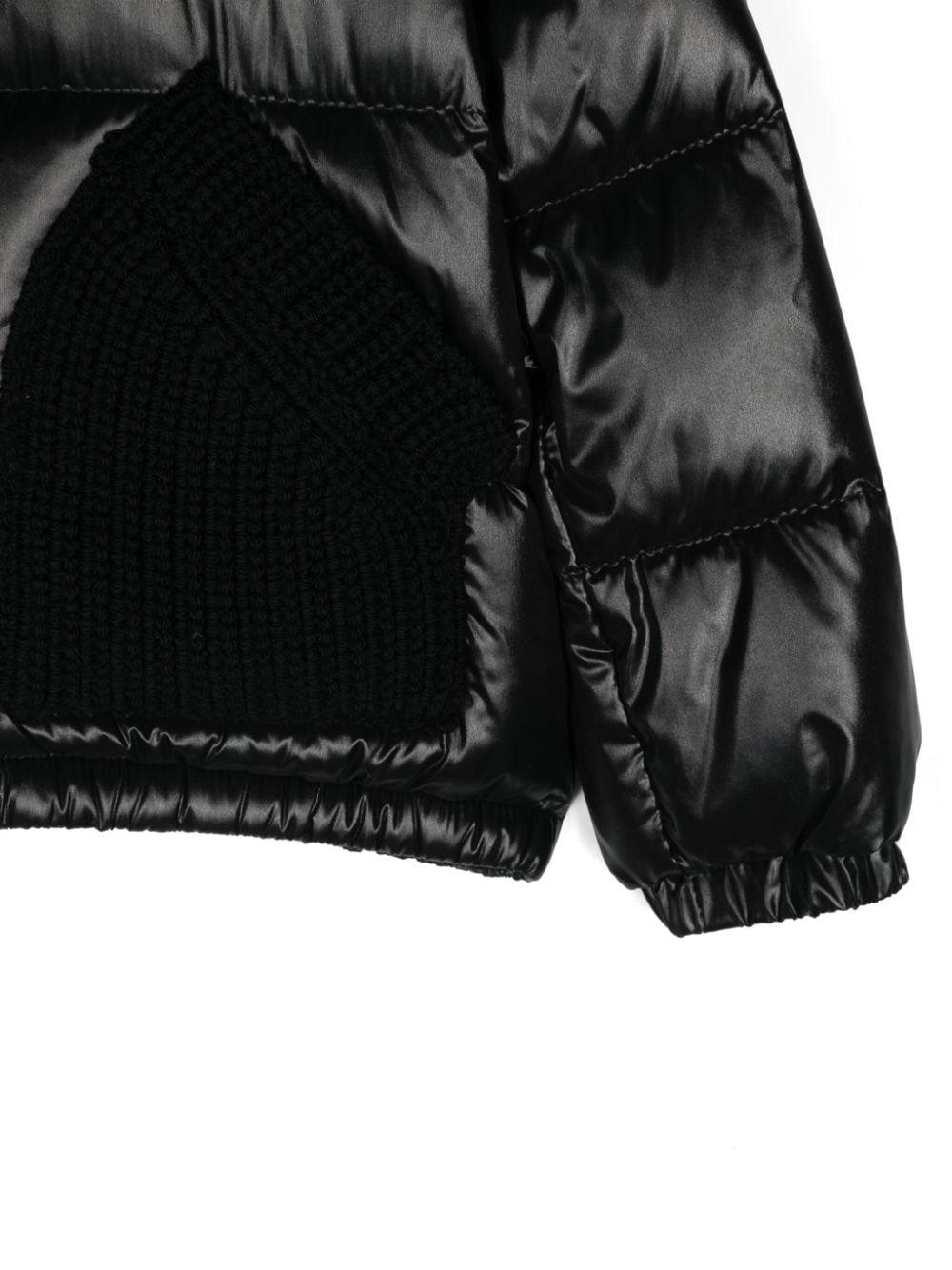 Piumino nero bambina 1A000035963V 999 Moncler Kids 