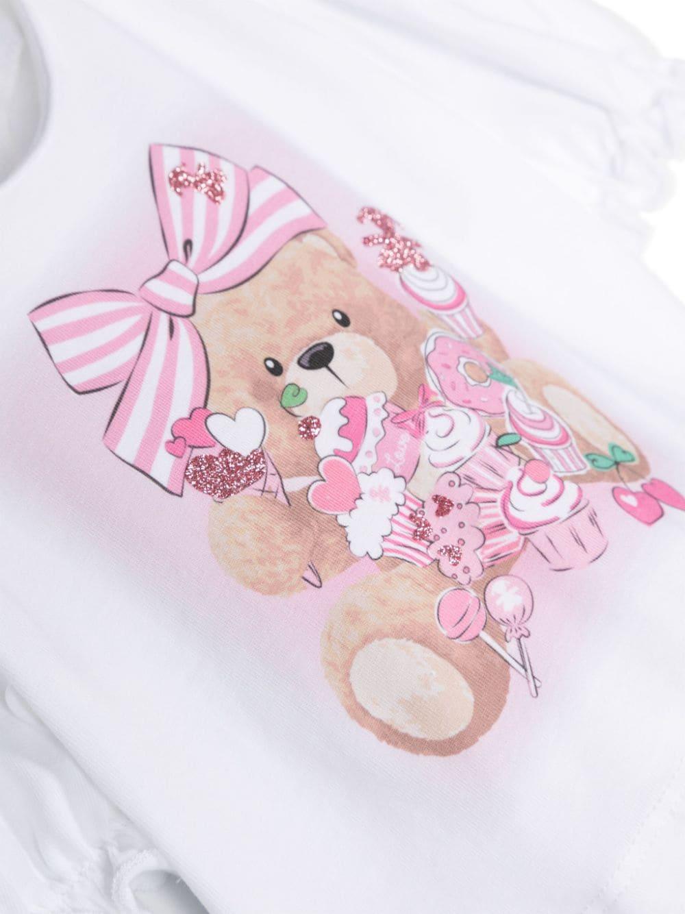 T-shirt bianca neonata