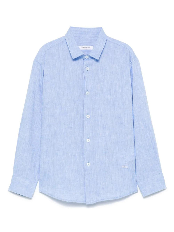 camicia celeste bambino