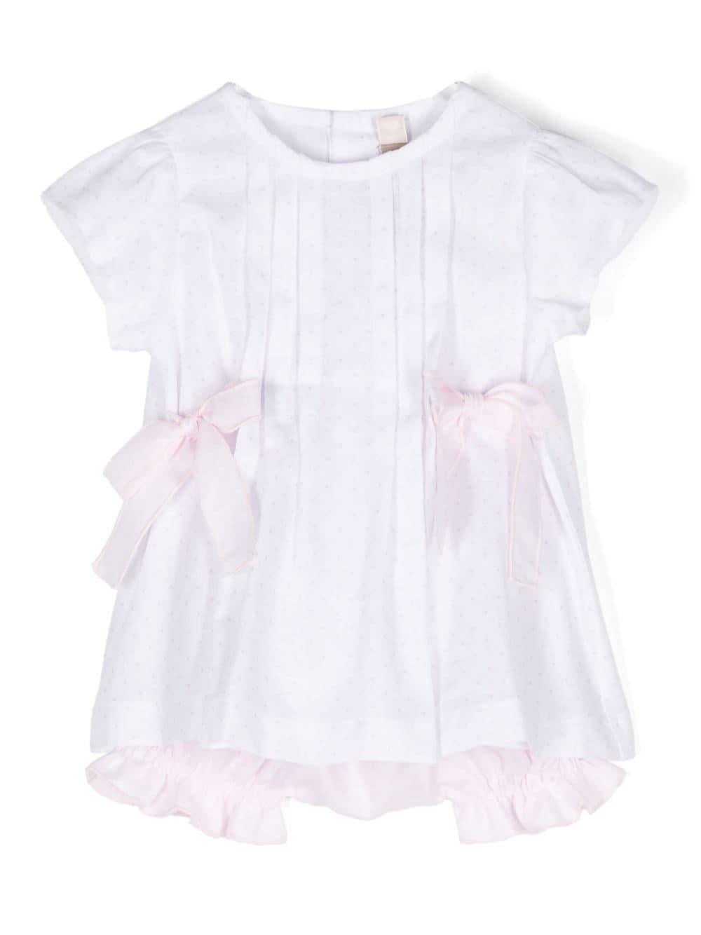 Set rosa/bianco neonata